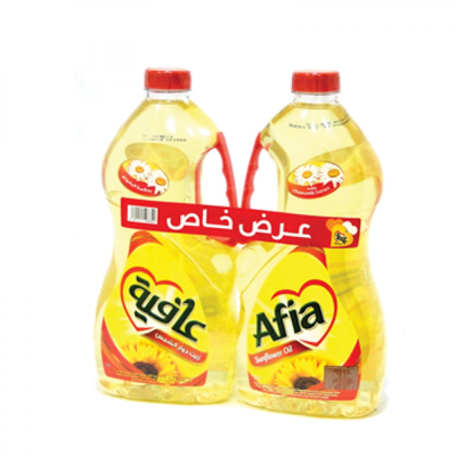 زيت دوار الشمس بلاستيك عافية 1.5 لتر شدة2عرض