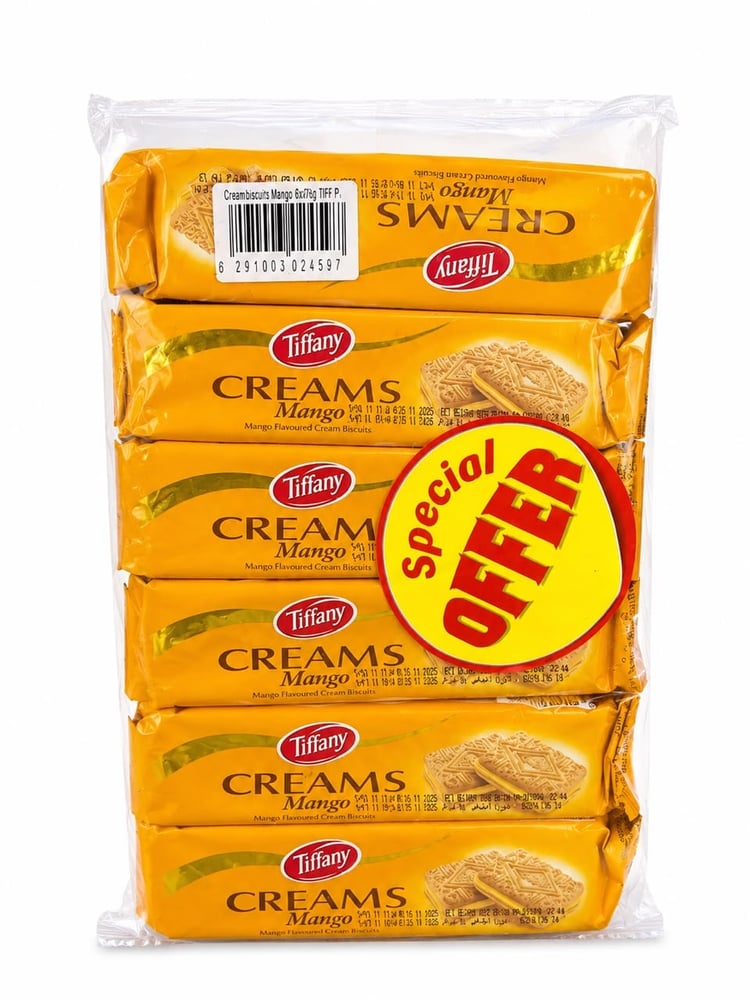 بسكويت بكريمة نكهة المانجو كريمز تيفاني 65غ