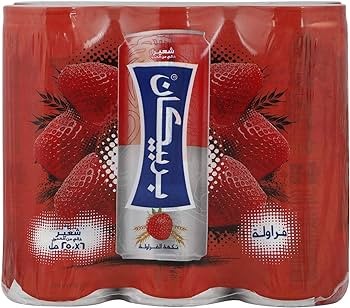 شراب شعير بنكهة الفراولة  بربيكان علب 250غ شدة 6
