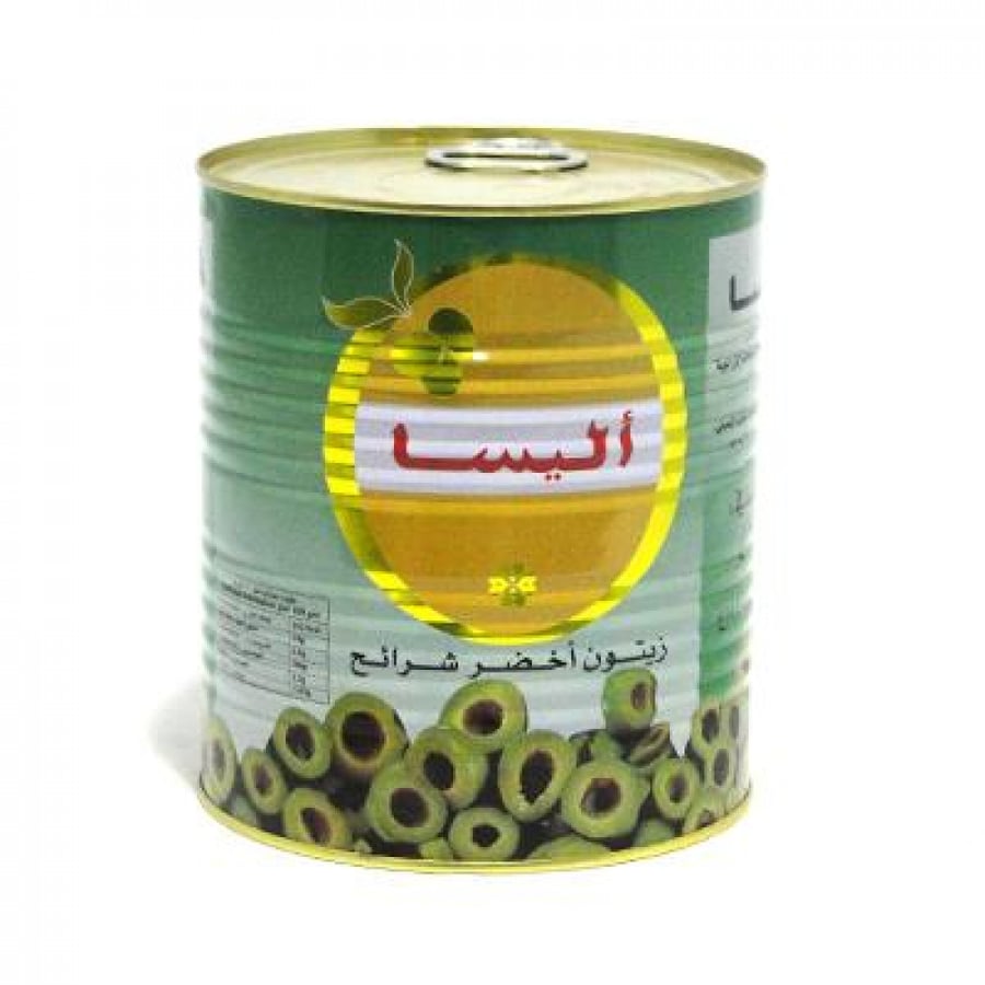 زيتون اخضر شرائح اليسا 3150غ