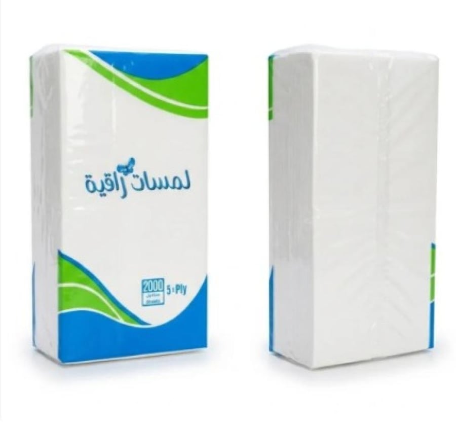 مناديل ورقية ناعمة وصحية لمسات ورقية 2000منديل