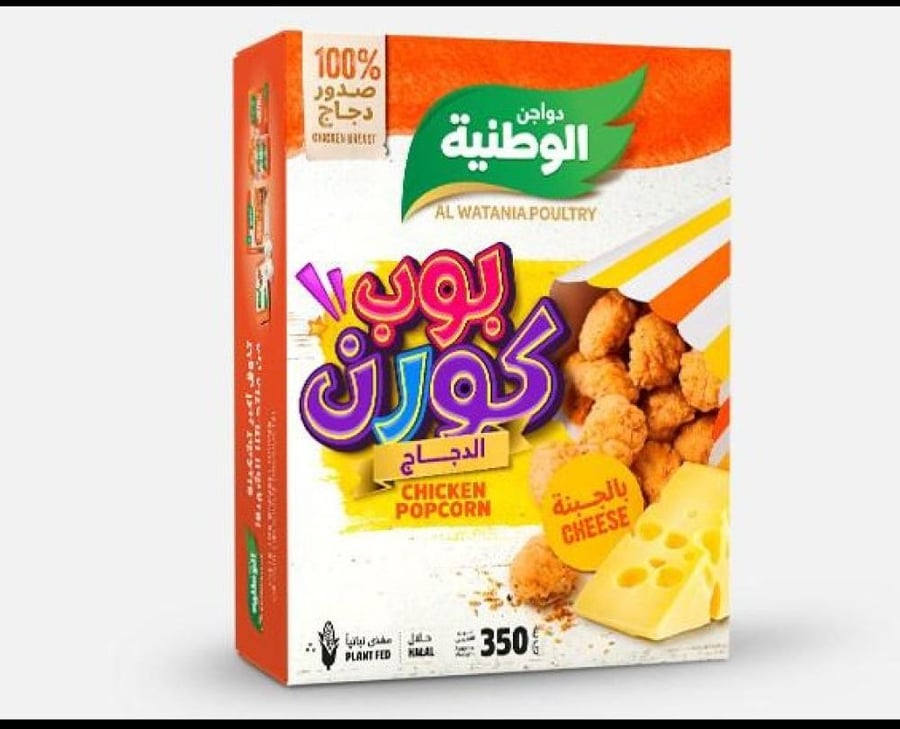 بوب كورن الدجاج الوطنية جبنة 350غ