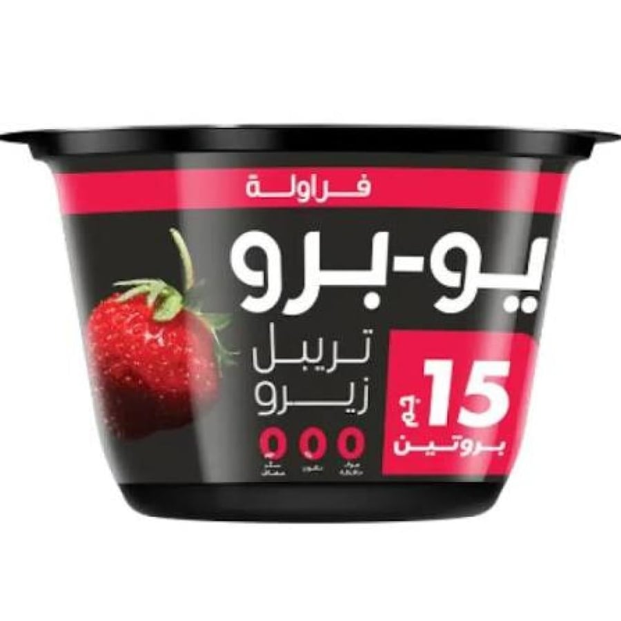 زبادي 15غ بروتين فراولة يوبرو 150غ