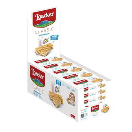 ويفر مقرمش محشو بكريم الحليب لواكر 45غ