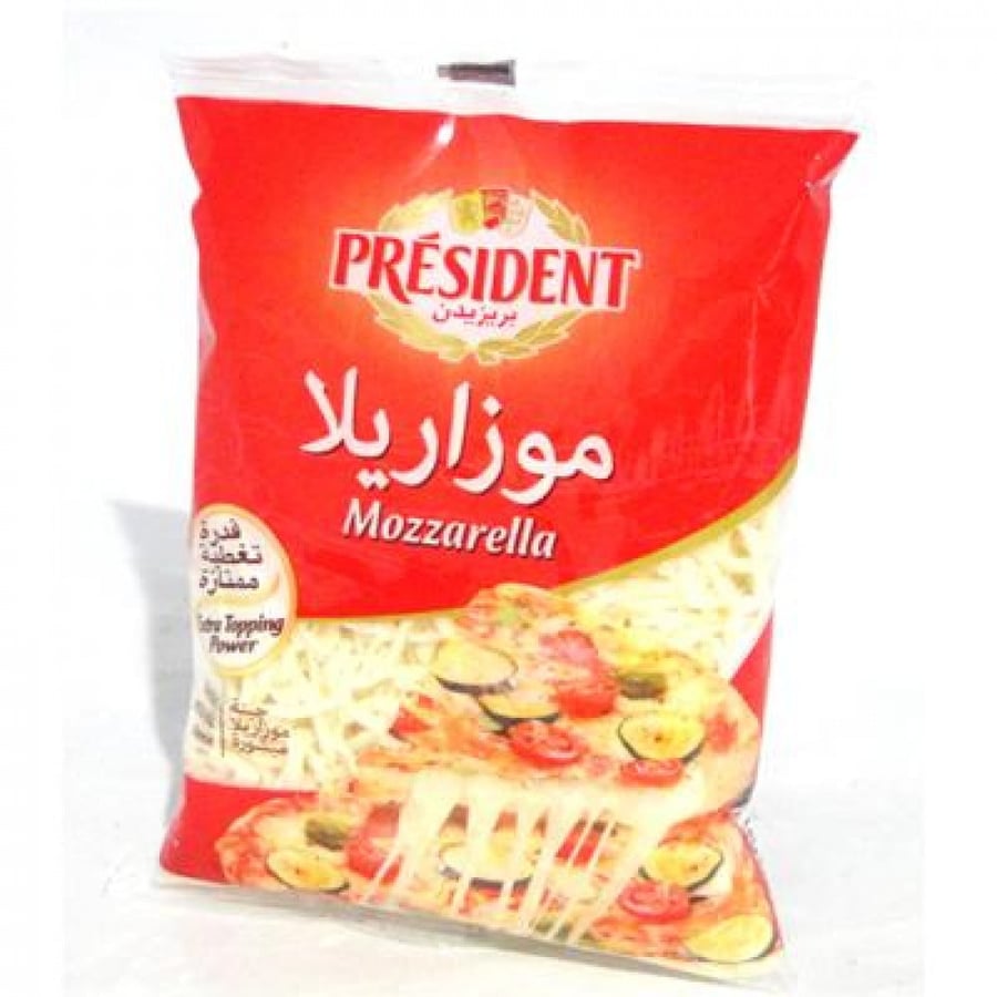 جبنة موزاريلا مبشورة بريزيدن 450غ