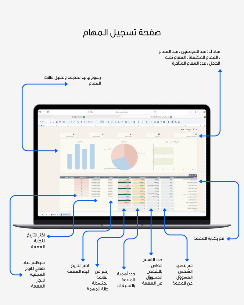 منجز لادارة المهام | إنت وفريقك