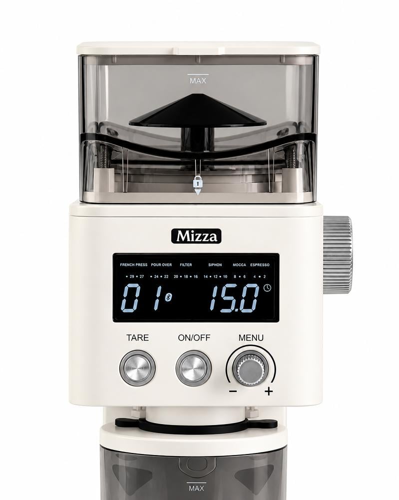 مطحنة ميزا - Mizza Grinder with Scale - White