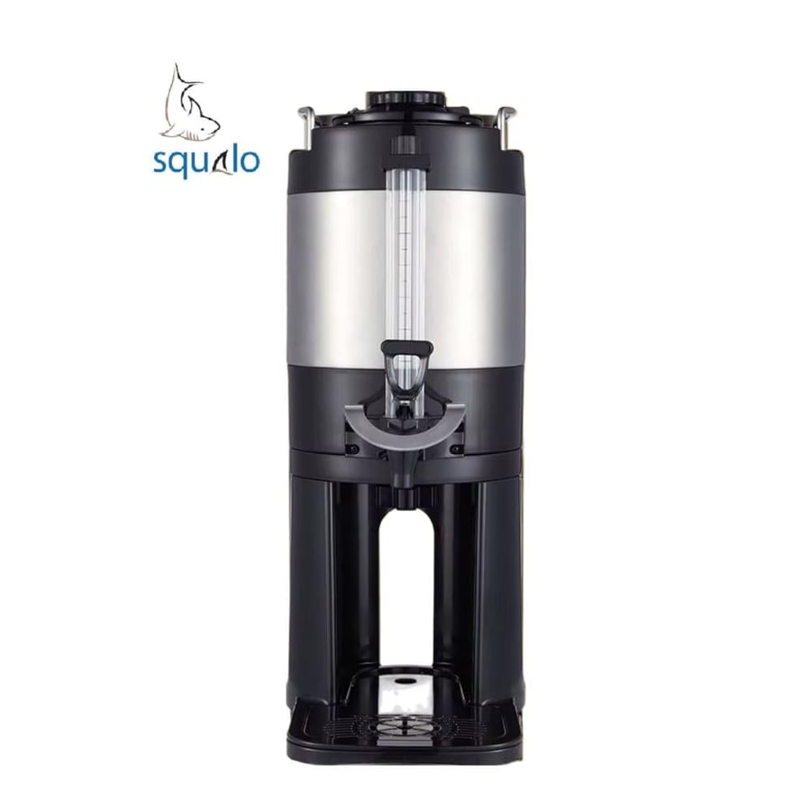 حافظة قهوة 6  لتر من SQUALO ستانلس ستيل  - قاعدة متحركة