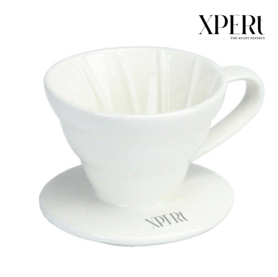 قمع سيراميك اكسبرت V60 مقاس 01 , أبيض | XPERt Dripper