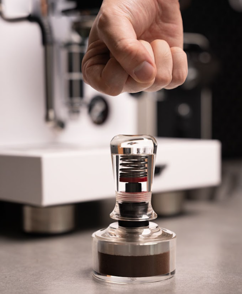 تامبر شفاف احترافي مقاس 58 - Stainless Steel Tamper