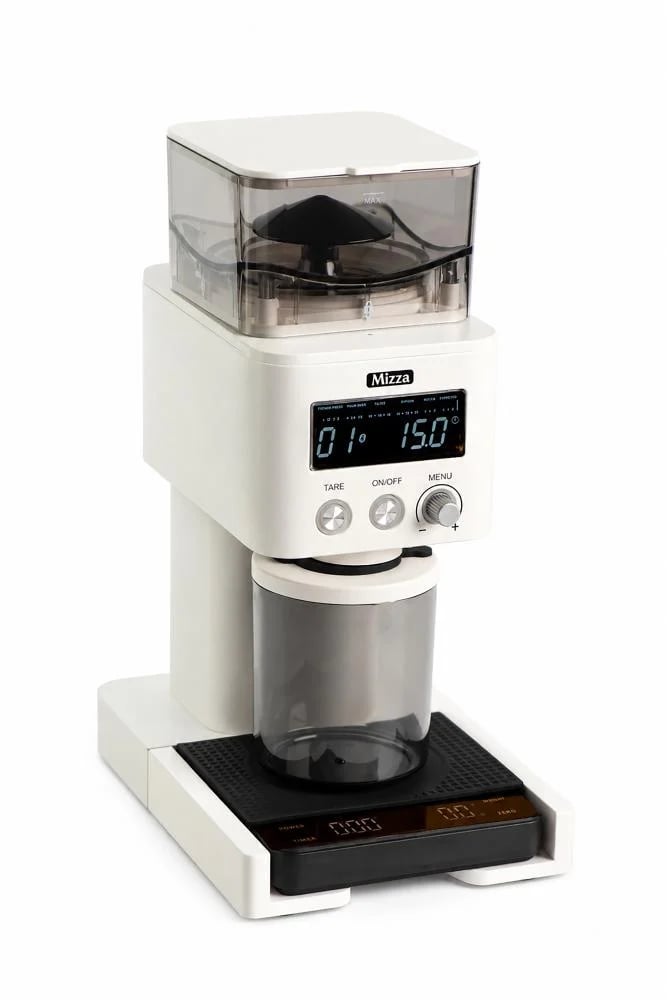 مطحنة ميزا - Mizza Grinder with Scale - White
