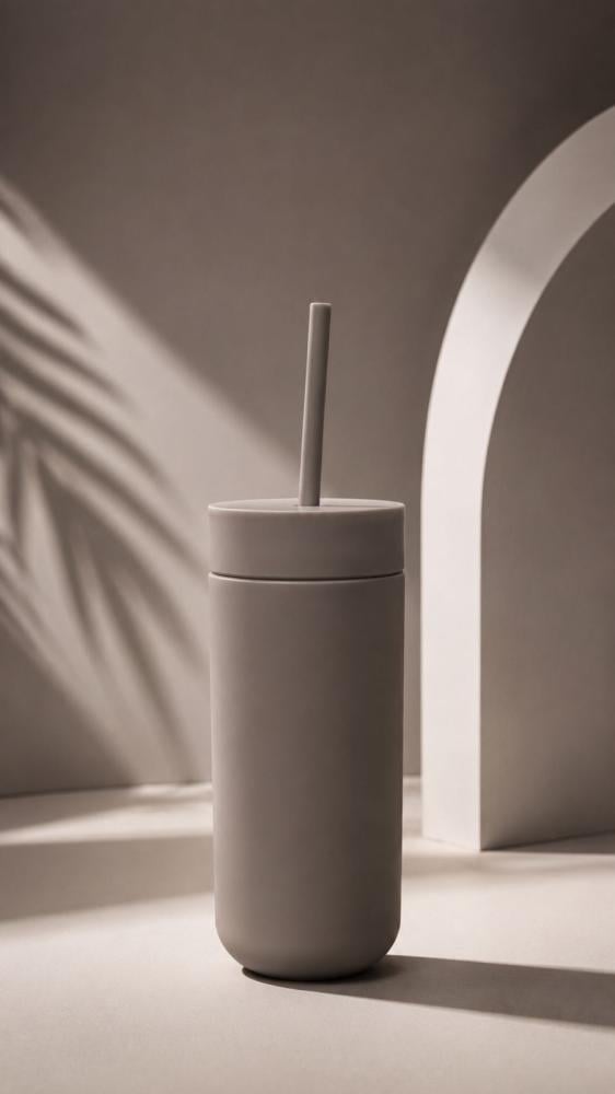 مق مصاص Sip Tivo رمادي 16oz