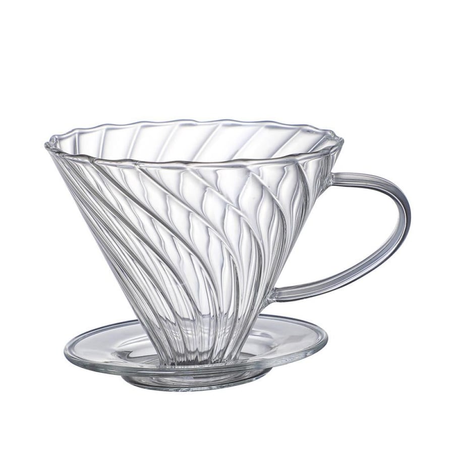 طقم تقطير شفاف V60 - زجاجي | V60 Dripper Set 02