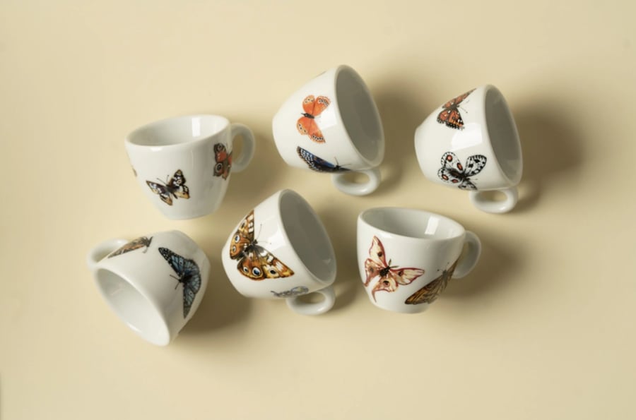 كوب الفراشات اسبرسو من ايبا BUTTERFLIES Espresso Cups Collection - IPA