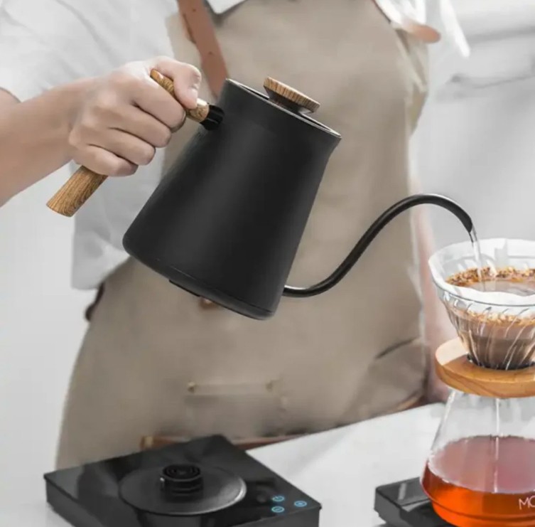 غلاية كوف الذكية للترشيح 600 مل - لون اسود | Smart Pour Kettle 600ML