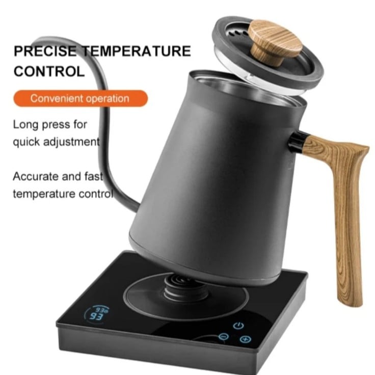 غلاية كوف الذكية للترشيح 600 مل - لون اسود | Smart Pour Kettle 600ML