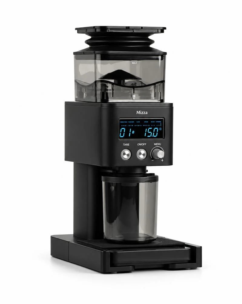 مطحنة ميزا - Mizza Grinder with Scale - Black