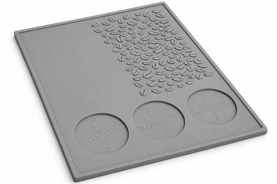 ربلة تنظيم وتنشيف ادوات الاسبرسو مقاس 32cm*24cm - رمادي