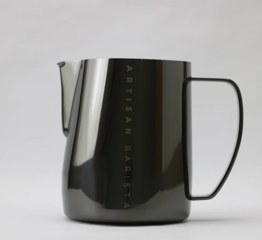 TBK Artisan Barista Shiny Black 350ml Milk Jug-ابريق تبخير