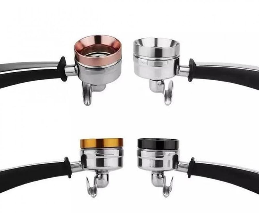 حلقة توزيع رينق قهوة المنيوم مع مغناطيس اسود مقاس 58 mm