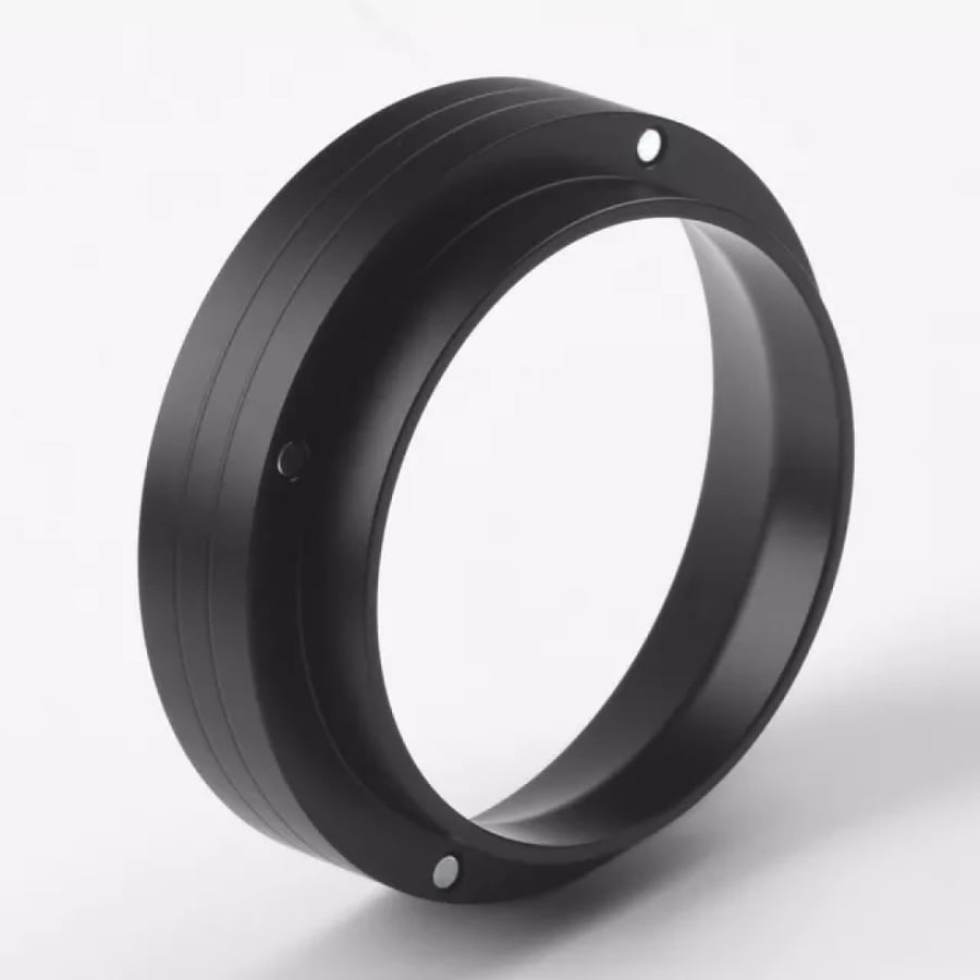 حلقة توزيع رينق قهوة المنيوم مع مغناطيس اسود مقاس 58 mm