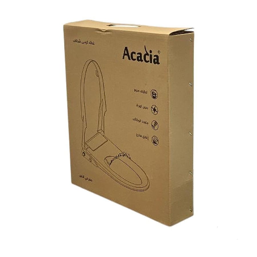 غطاء كرسي افرنجي مع شطاف ابيض Acacia