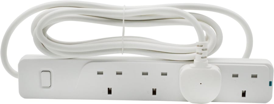 Electrical extension cord 4 outlets 3 meters