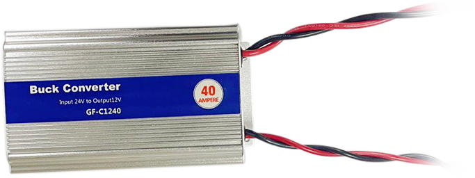 Converter from 24 to 12 volts