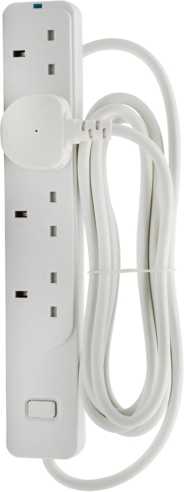 Electrical extension cord 4 outlets 3 meters