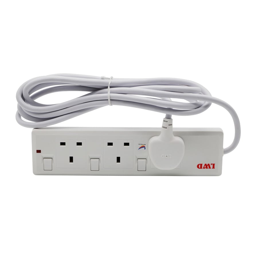 3-slot electrical extension cord 3 meters
