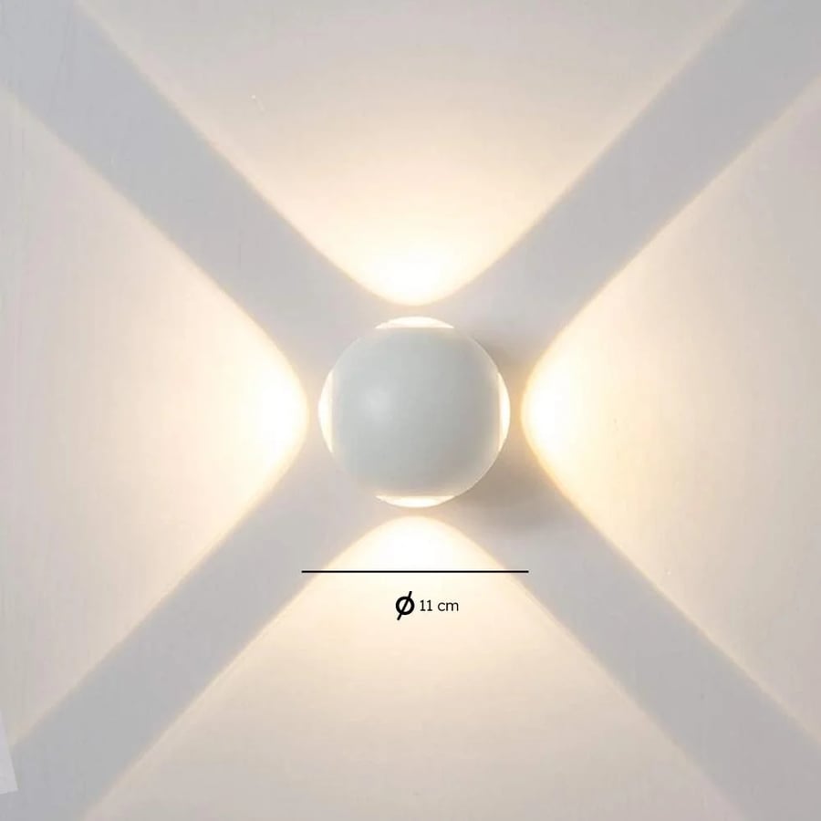 A circle cover with four directions