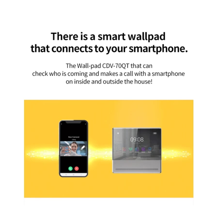 Intercom smart screen can be connected to mobile phone 7 inch, CDV-70QT