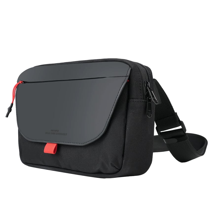 حقيبة كروسبودي WiWU Warriors EDC مزودة بكابل شحن سريع قابل للسحب مدمج
