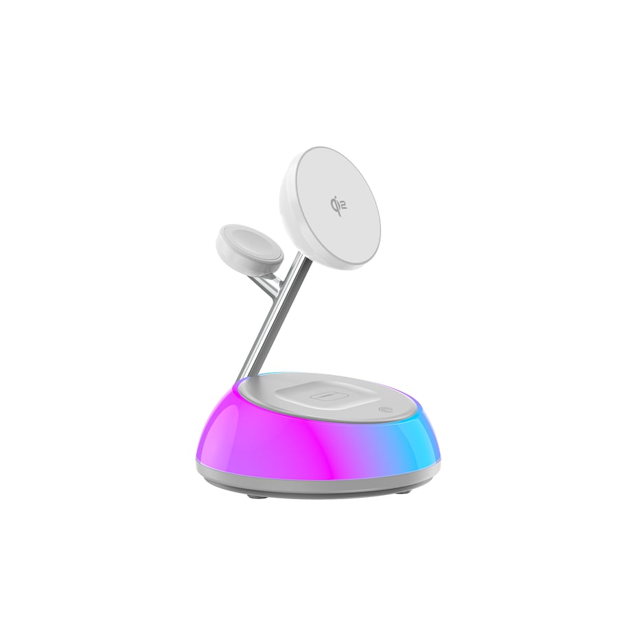شاحن لاسلكي Aurora Qi2.0 3 في 1 Wi-W036 WIWU