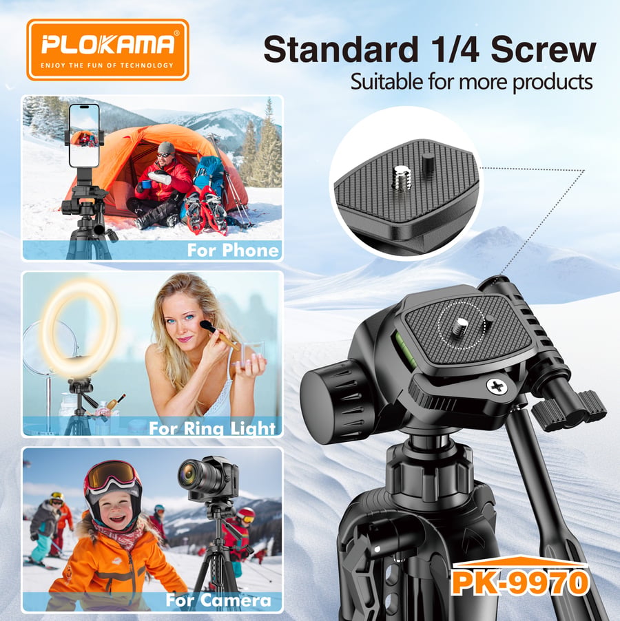 حامل ثلاثي احترافي PLOKAMA PK-9970