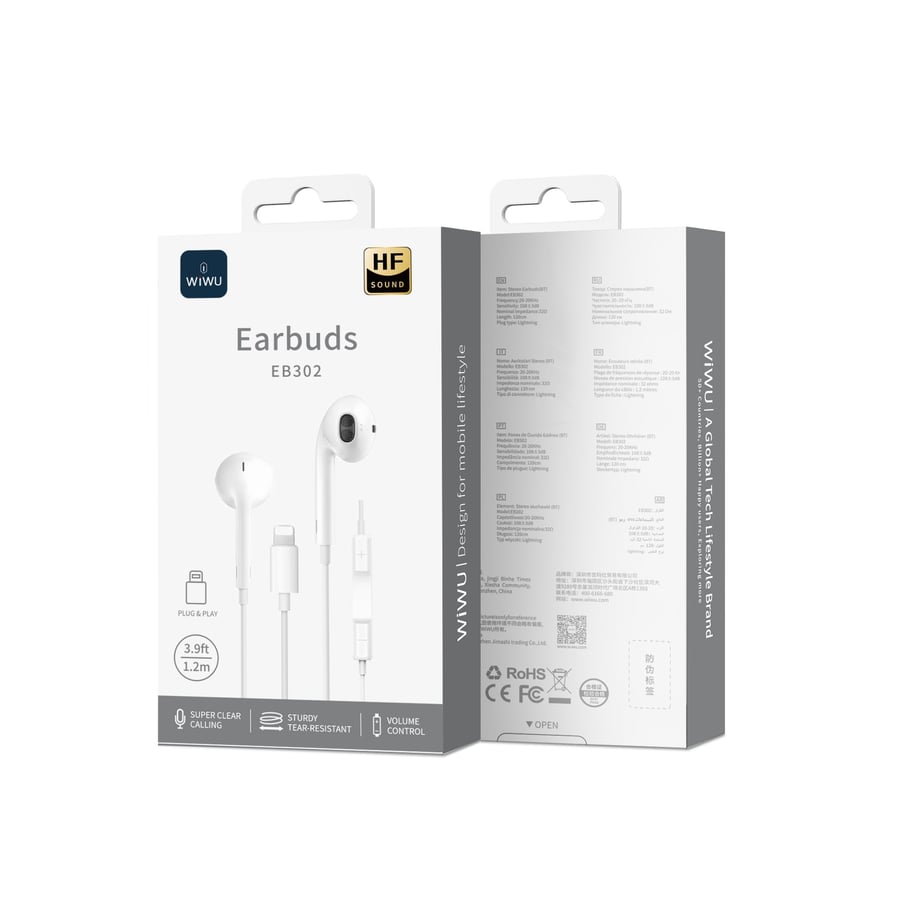 سماعة أذن سلكية  استخدام مباشر Lightning EB302