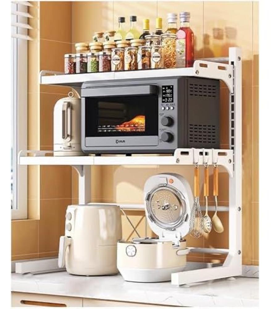Microwave stand iron available color: white- black sizes height: 78 cm width: 59.5 cm