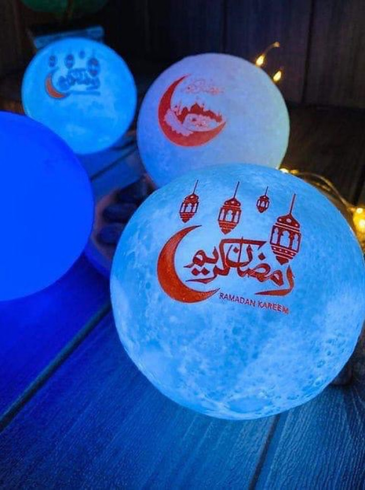 القمر المضيئ الرمضاني  يعمل بالبطاريات