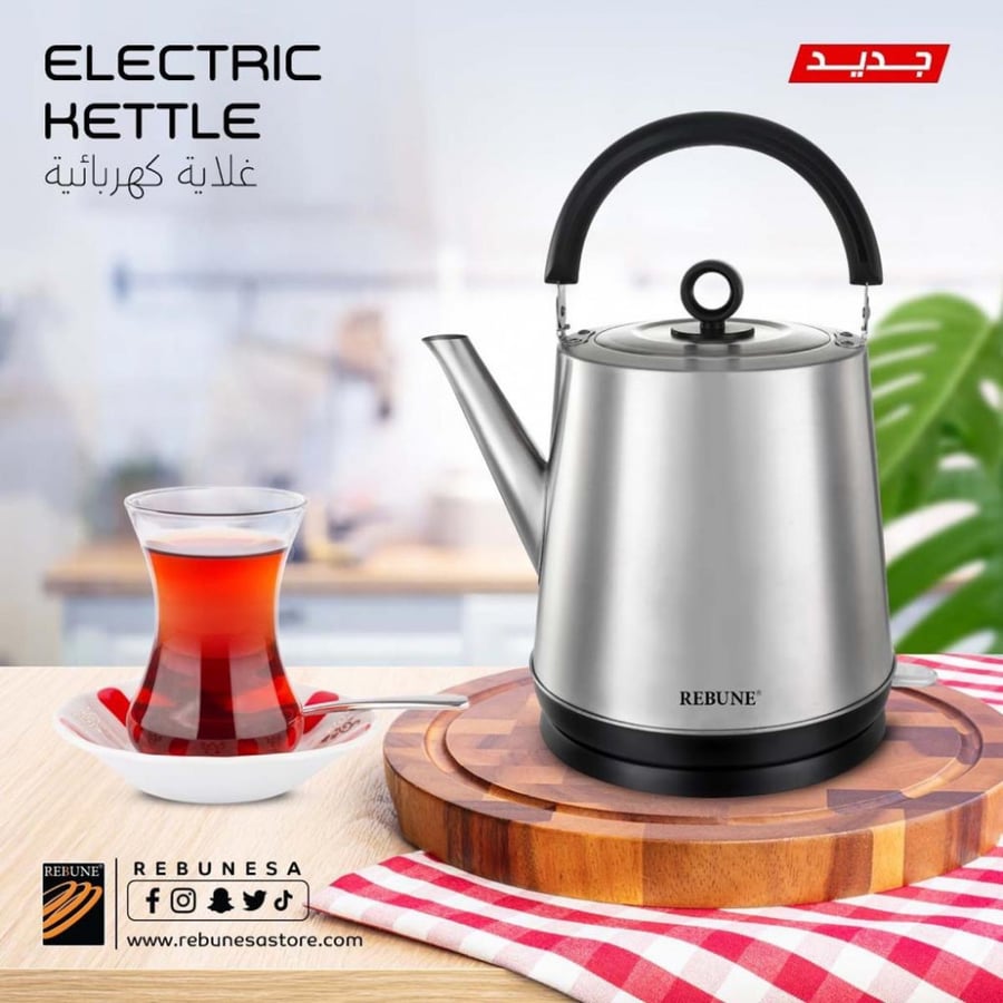 غلاية ماء استيل سعة 5 لتر بقوة 2200 W