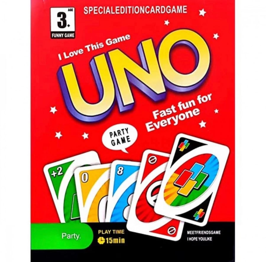 Uno plastic game
