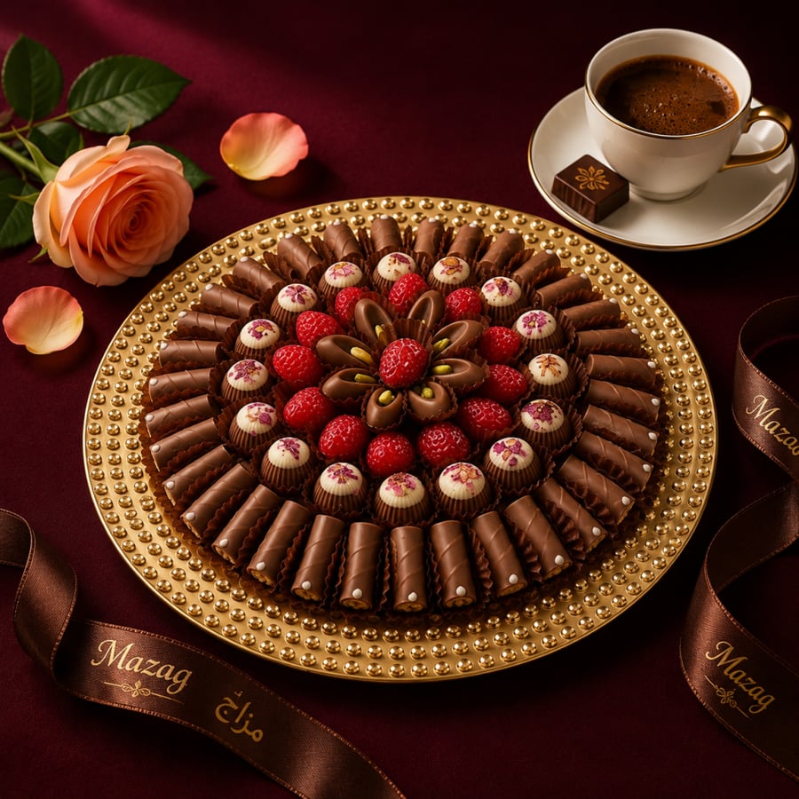 Belgian chocolate tray
