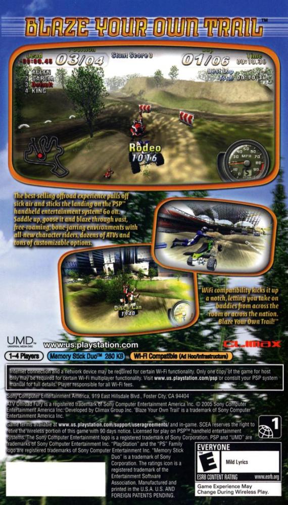ATV Offroad Fury Blazin Trails