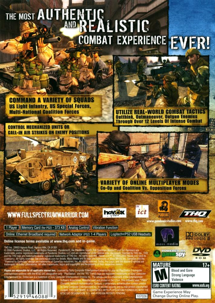 Full Spectrum Warrior Ten Hammers (NTSC)