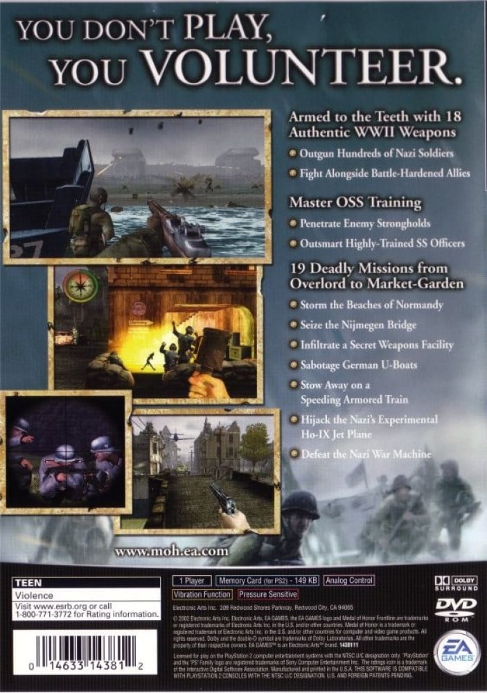 Medal of Honor Frontline (NTSC)