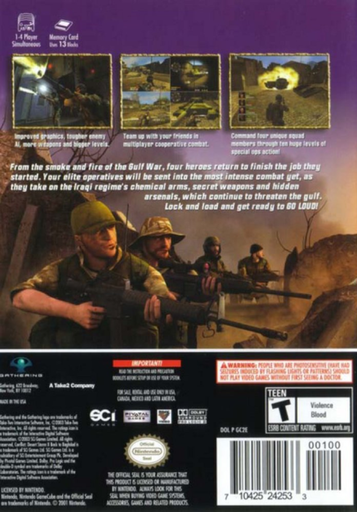 Conflict Desert Storm II Back to Baghdad (NTSC)
