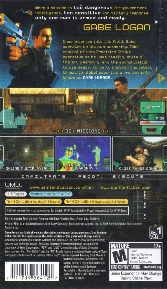 Syphon Filter Dark Mirror + SOCOM US Navy Seals Fireteam Bravo Dual Pack