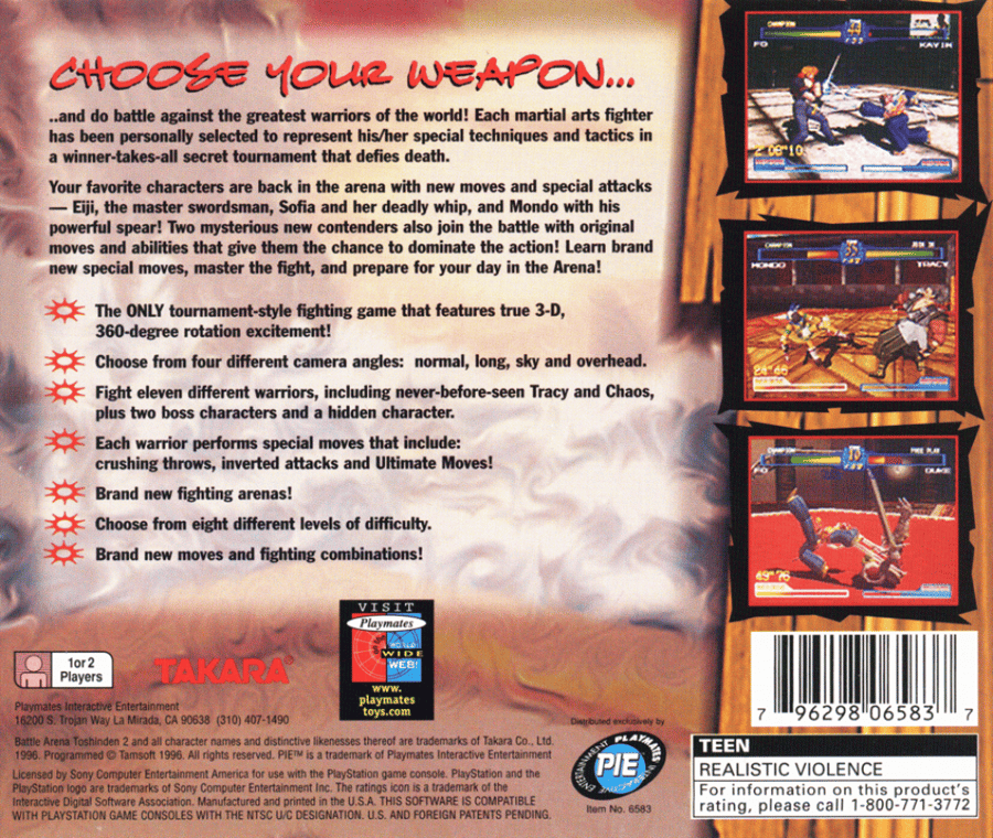 Battle Arena Toshiden 2  (NTSC)