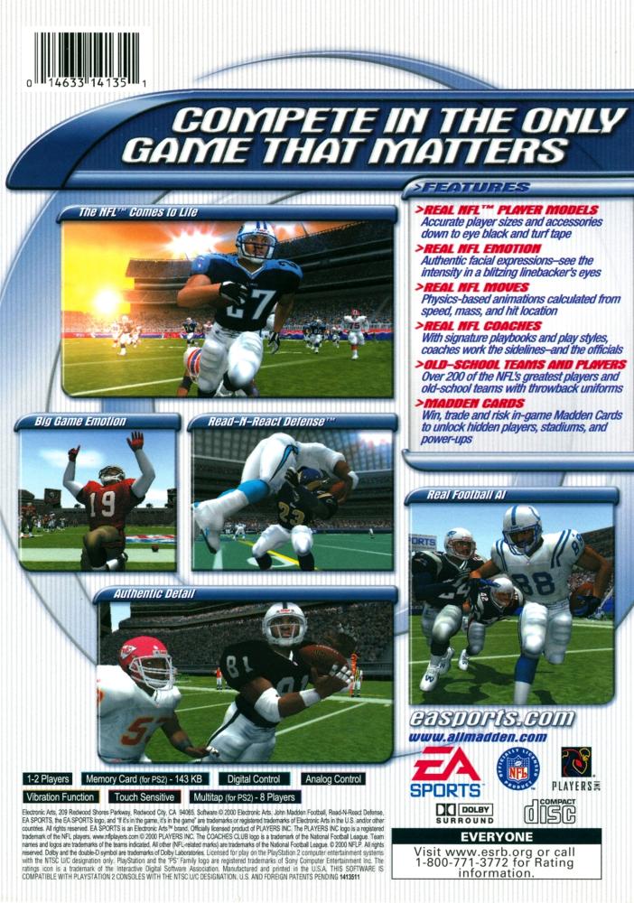 Madden 2001 (NTSC)