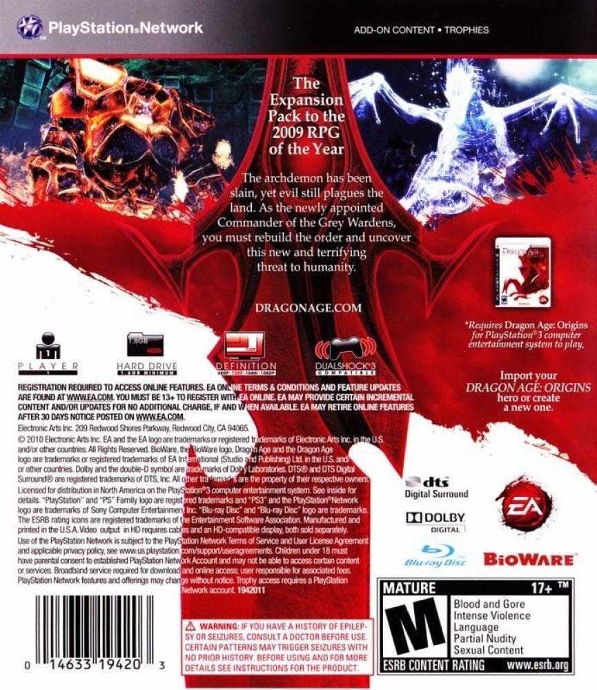 Dragon Age Origins Awakening
