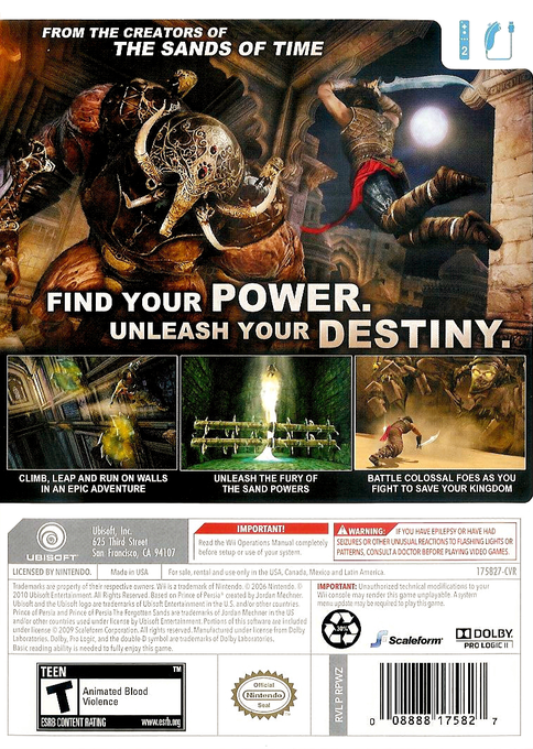 Prince of Persia the Forgotten Sands (NTSC)